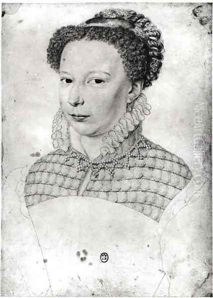 Marguerite of Valois (1553-1615) 1568 Oil Painting by Francois Clouet