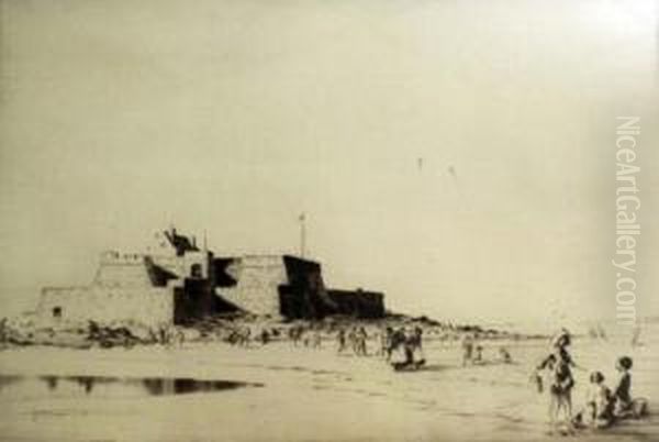 Fort National, St. Malo Oil Painting by Martin Hardie