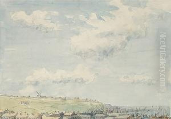 A Camp Boulogne Oil Painting by Martin Hardie