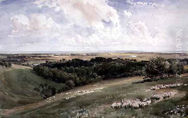 Arundel Park, Sussex Oil Painting by Thomas Collier