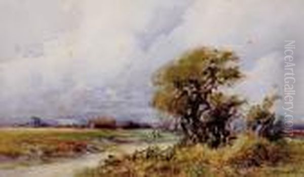 English Countryside Oil Painting by Charles Harrington