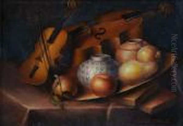 Still Life Oil Painting by William M. Hart
