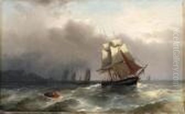 Passing Storm
Oil On Canvas Oil Painting by Carl Hasch