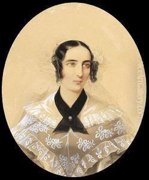 Damenportrat. Oil Painting by Fritz Thaulow