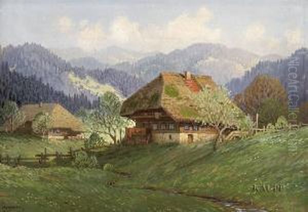 U Oil Painting by Karl Hauptmann