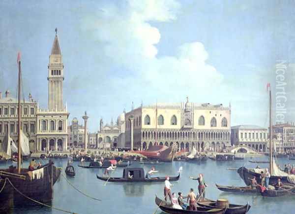 A View of the Grand Canal (oil on canvas) Oil Painting by (Giovanni Antonio Canal) Canaletto