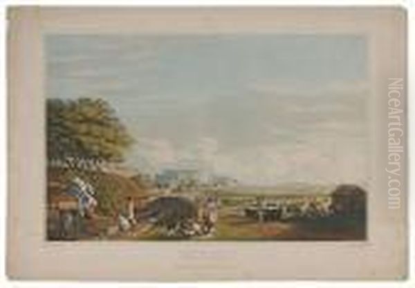 A View Of Esplanade Row Oil Painting by Robert Havell, Jr.