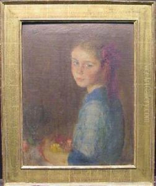 Portrait Of A Young Girl Oil Painting by Charles Hawthorne