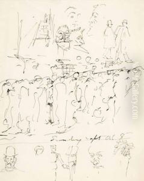 Figure Sketches Oil Painting by Michael Healy