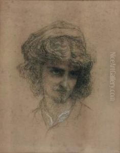 Portrait D'homme Oil Painting by Ernest Hebert