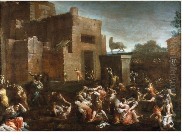 The Massacre of the Innocents Oil Painting by Giuseppe Maria Crespi