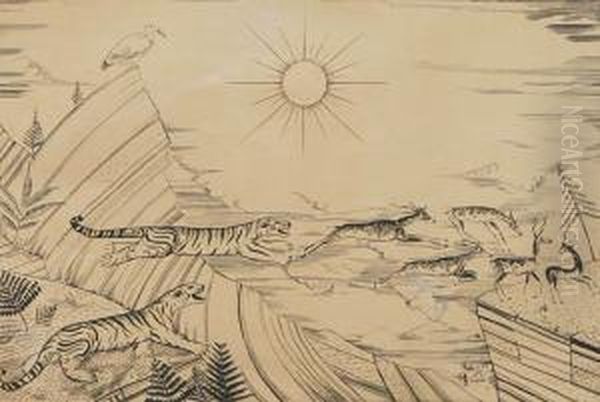 Ameryka Oil Painting by Joseph Hecht