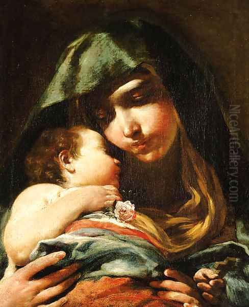 The Madonna and Child 2 Oil Painting by Giuseppe Maria Crespi