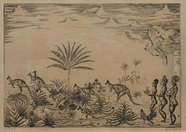 Australia Oil Painting by Joseph Hecht