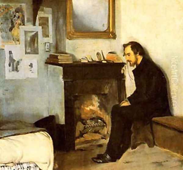 Hombre solo Oil Painting by Ramon Casas