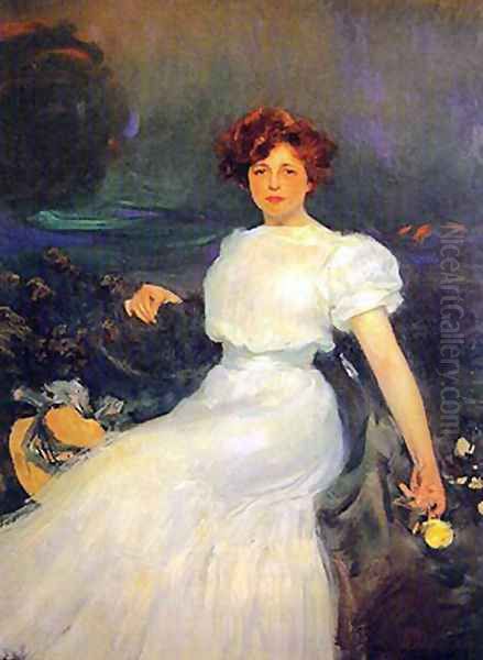 Mujer sentada Oil Painting by Ramon Casas