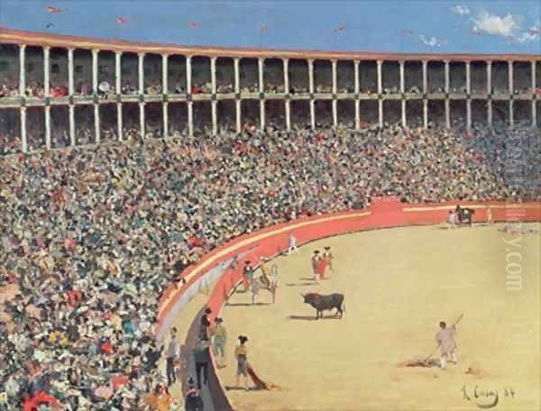 The Bullfight Oil Painting by Ramon Casas