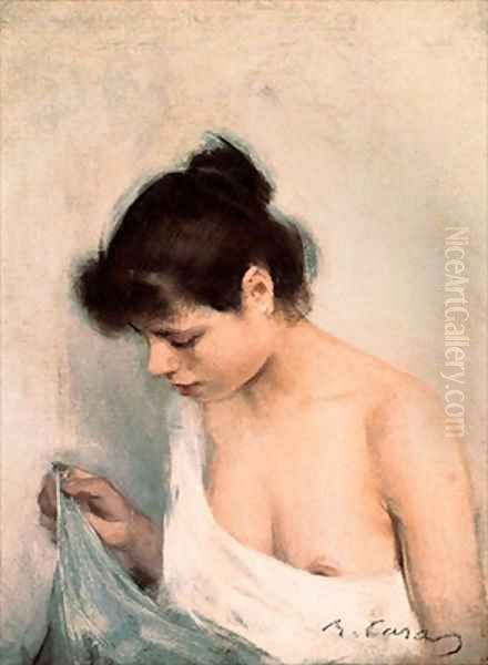 Study Oil Painting by Ramon Casas