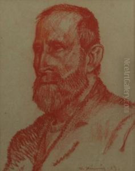 Selbstportrait Oil Painting by Walter Heimig