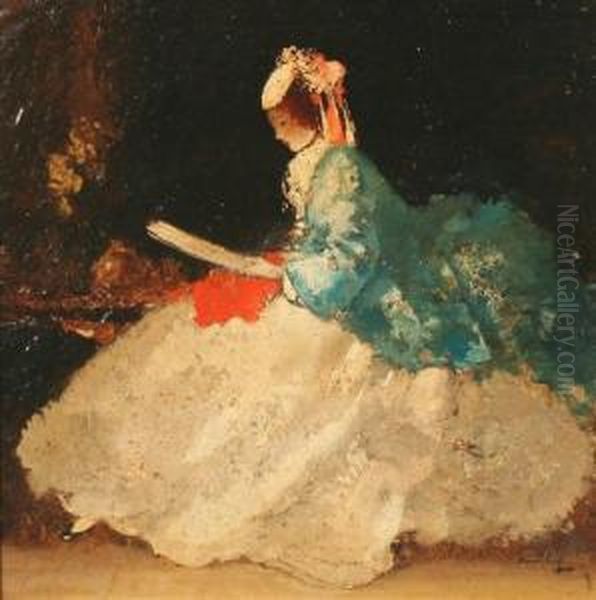 Vornehme Dame Oil Painting by Walter Heimig