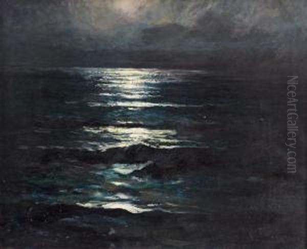 Gulf Coast Oil Painting by Knute Heldner