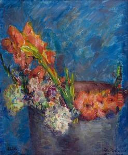 Kedonkukkia. Oil Painting by Ester Helenius