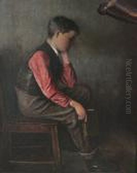 The Scholar Oil Painting by Henderson, James