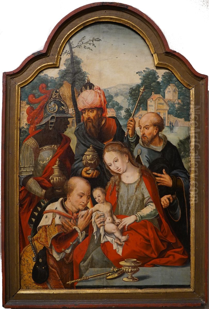 Adoration of the Magi Oil Painting by Pieter Coecke Van Aelst