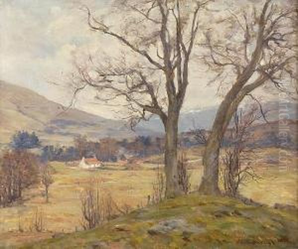 Ayrshire Farm Oil Painting by Joseph Henderson