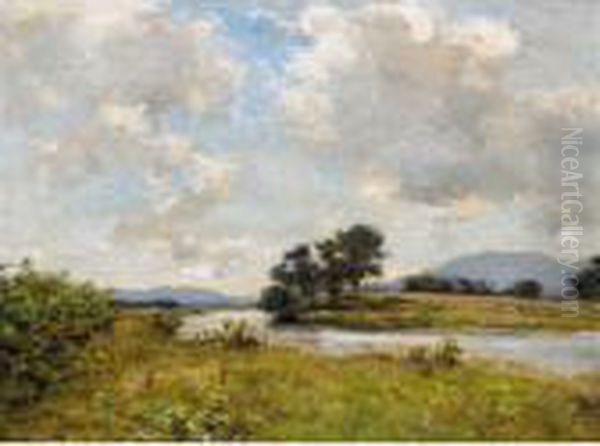 An Ayrshire Burn Oil Painting by Joseph Henderson
