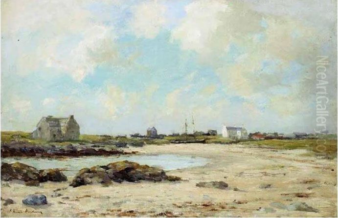 On The Shore Oil Painting by Joseph Henderson