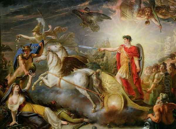 Allegory of the Surrender of Ulm, 20th October 1805 Oil Painting by Antoine-Francois Callet