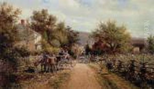 A Summer Day Oil Painting by Edward Lamson Henry