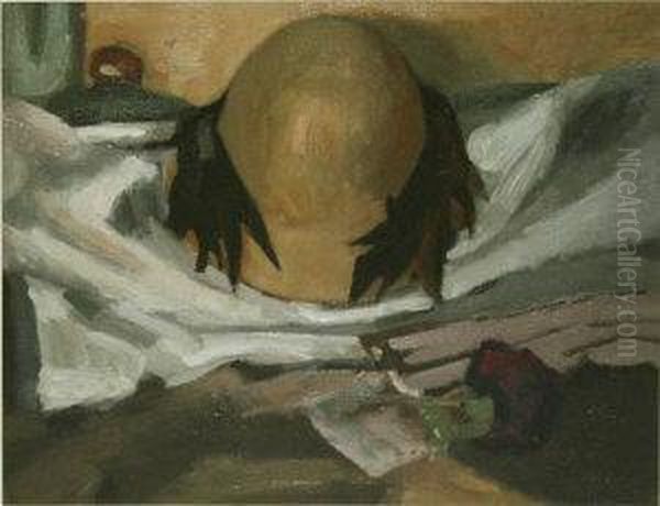 New Hat Oil Painting by Grace Henry