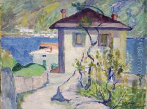 Lenno, Lake Como (c.1932/'33) Oil Painting by Grace Henry