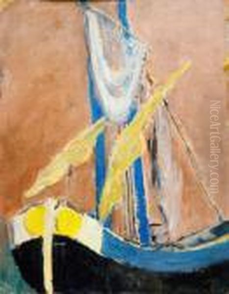 Sailboat, Chioggia Oil Painting by Grace Henry