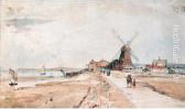Windmill Oil Painting by William Gavin Herdman
