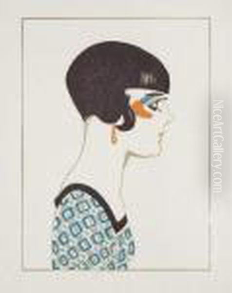 Quatre / Frimousses / Gravees Par / Hermann Paul / Pour /
< Les Exem-plaires > Oil Painting by Rene Georges Hermann-Paul