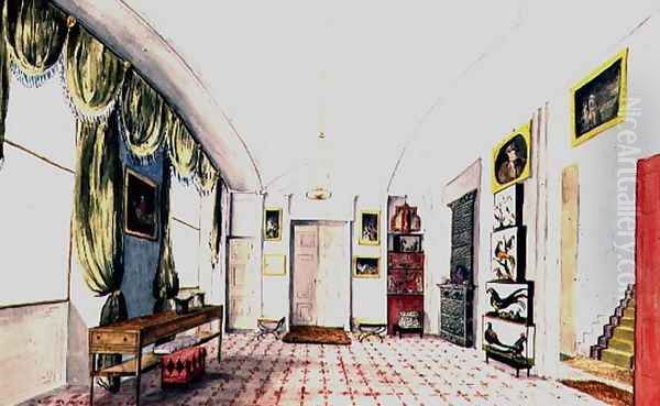 The Vestibule, Aynhoe, 1835 Oil Painting by Lili Cartwright