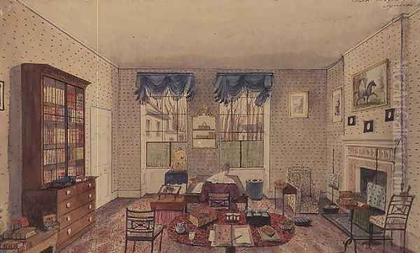 The Schoolroom, Aynhoe Oil Painting by Lili Cartwright