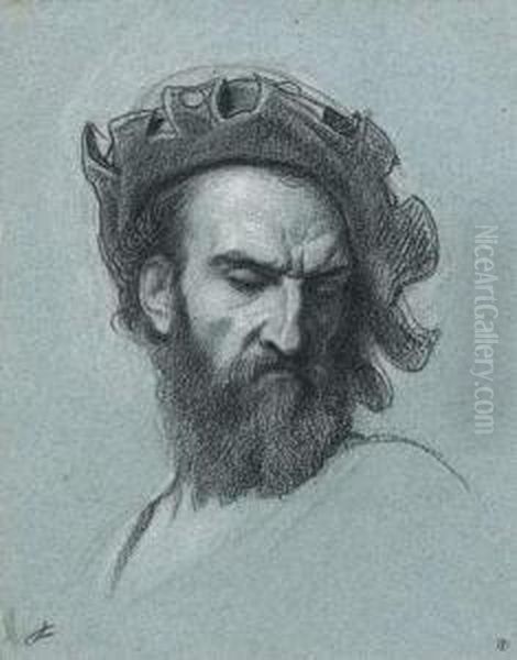 Le Venitien Oil Painting by Alexandre-Jean-Baptiste Hesse