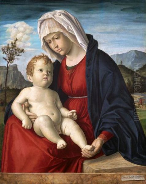 Virgin and Child Oil Painting by Giovanni Battista Cima da Conegliano