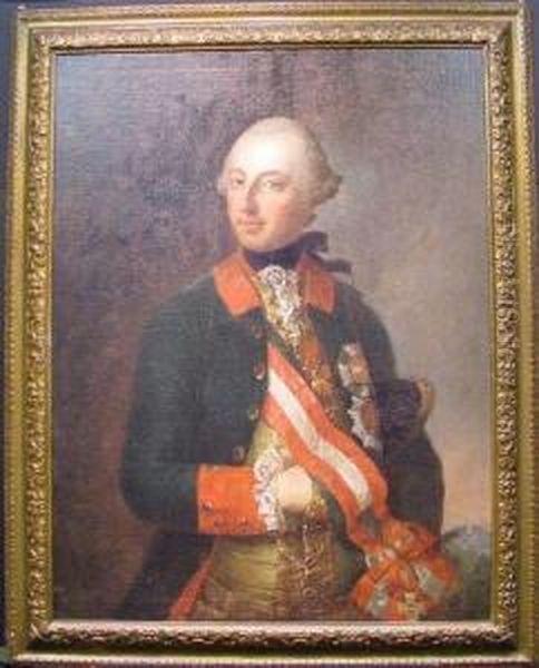 Portrait Of Joseph Ii, Holy Roman Emperor Oil Painting by Joseph Hickel