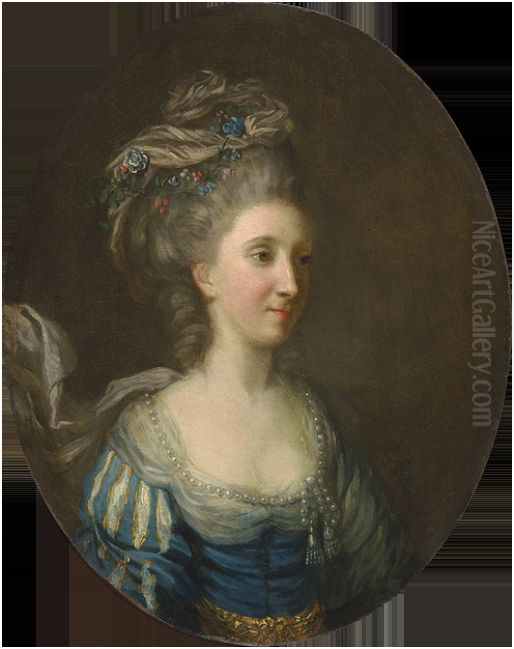 Portrait Of A Lady Oil Painting by Thomas Hickey