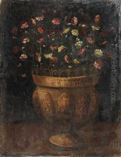 Hiepes, T.
Flowers In An Earthenware Vase Oil Painting by Tomas Hiepes