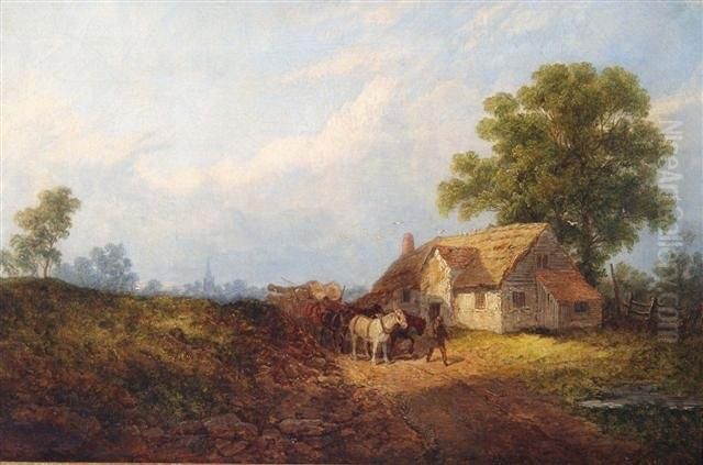 Near Dorking,
Surrey Oil Painting by Richard Hilder
