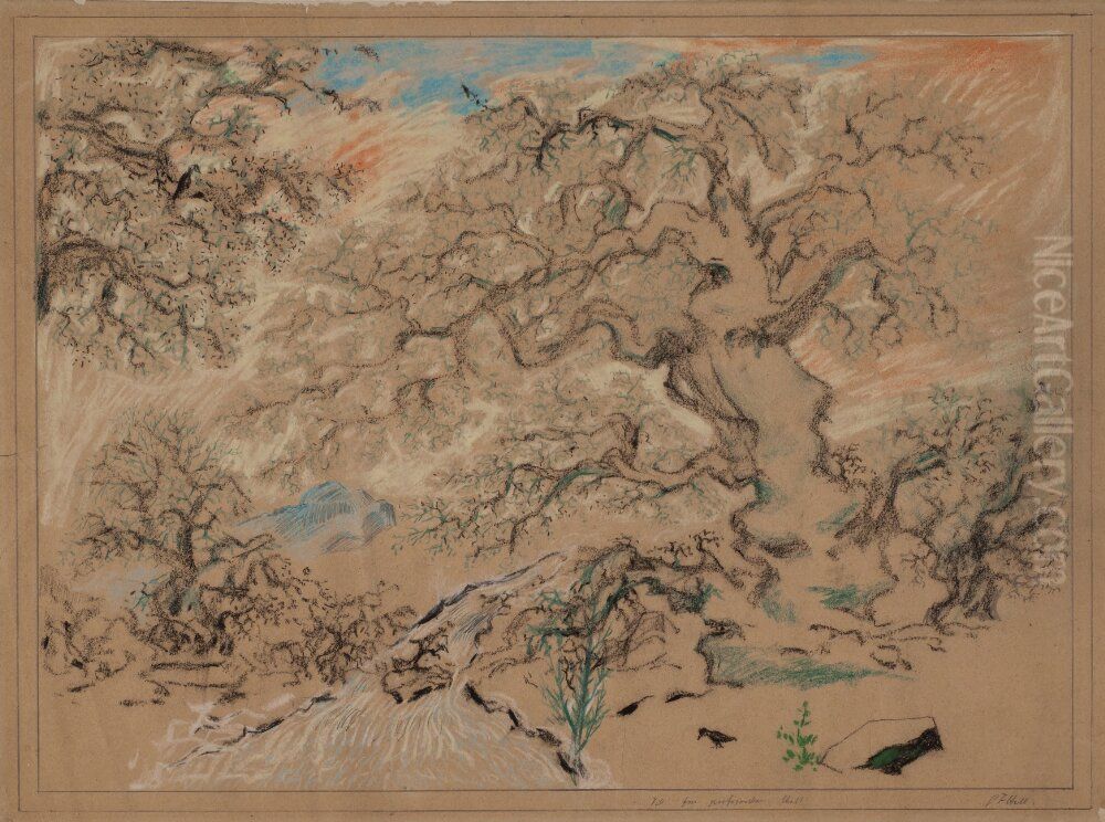 Blommande Frukttrad Oil Painting by Carl Fredrik Hill