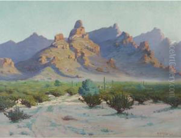 Montezuma's Head Oil Painting by Anna Althea Hills