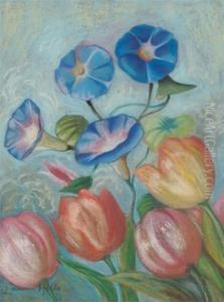Flowers Oil Painting by Laura Coombs Hills