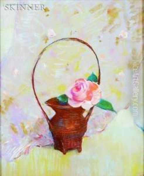 The Pink Camellia Oil Painting by Laura Coombs Hills